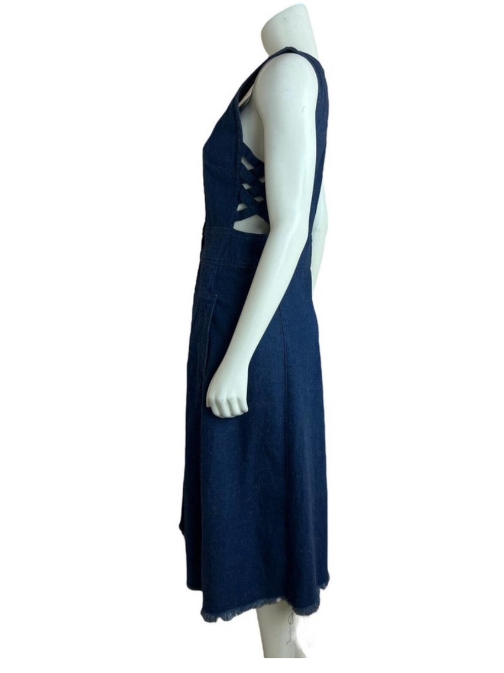 Rachel Comey Mesita Denim Button-Front Midi Dress - Blue - Picture 3 of 6